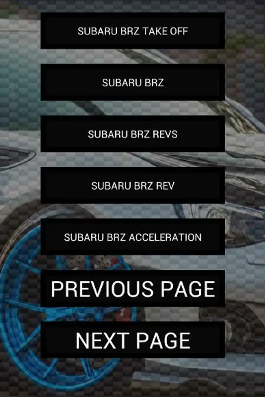 Play Engine sounds of BRZ