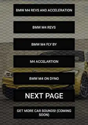 Play Engine sounds of M4