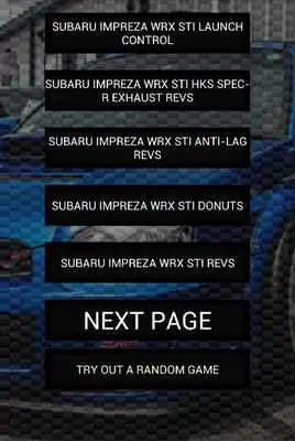 Play Engine sounds of STi Blobeye