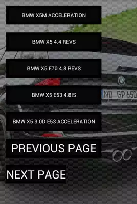 Play Engine sounds of X5 Play Engine sounds of X5
