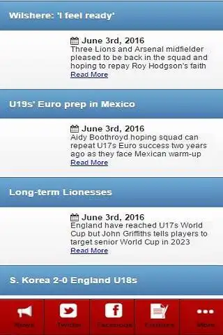 Play England Football News as an online game England Football News with UptoPlay