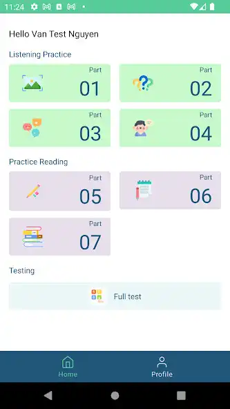 Play English all in one TOEIC Test  and enjoy English all in one TOEIC Test with UptoPlay