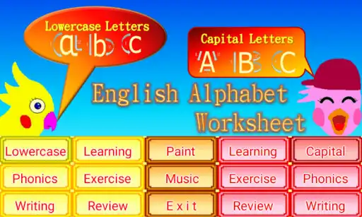 Play English Alphabet Worksheet  and enjoy English Alphabet Worksheet with UptoPlay