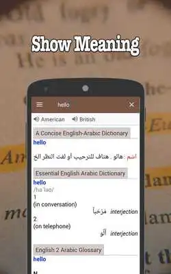 Play English Arabic Dictionary - Full Offline