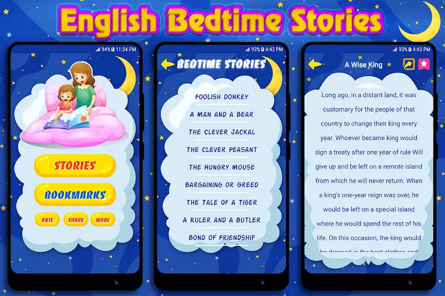 Play English Bedtime Stories Book  and enjoy English Bedtime Stories Book with UptoPlay