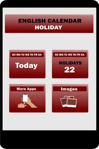 Play English Calendar Holiday  and enjoy English Calendar Holiday with UptoPlay