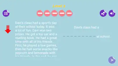 Play English Comprehension Reading as an online game English Comprehension Reading with UptoPlay