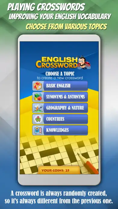 Play English Crossword  and enjoy English Crossword with UptoPlay