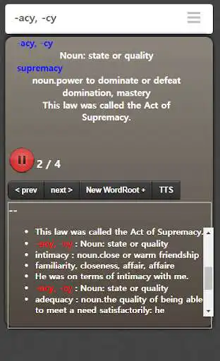 Play APK English etymology wordlist  and enjoy English etymology wordlist with UptoPlay com.wordsbean.rootofword