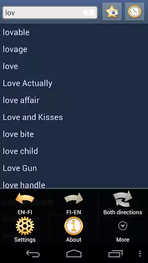 Play English Finnish dictionary  and enjoy English Finnish dictionary with UptoPlay
