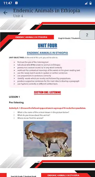 Play English for Ethiopian Grade 7 as an online game English for Ethiopian Grade 7 with UptoPlay