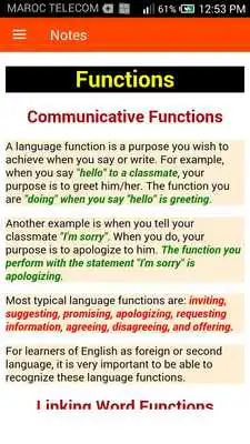 Play ENGLISH FUNCTIONS