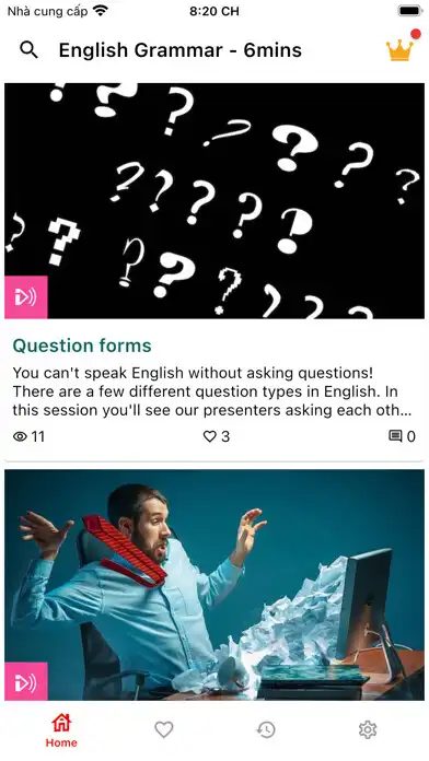 Play English Grammar - 6mins as an online game English Grammar - 6mins with UptoPlay