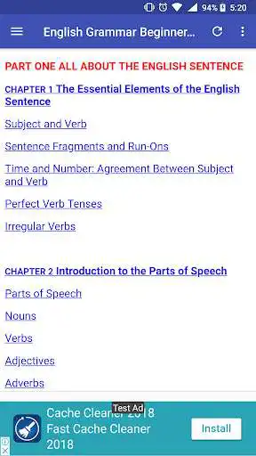 Play English Grammar Beginners Guide  and enjoy English Grammar Beginners Guide with UptoPlay
