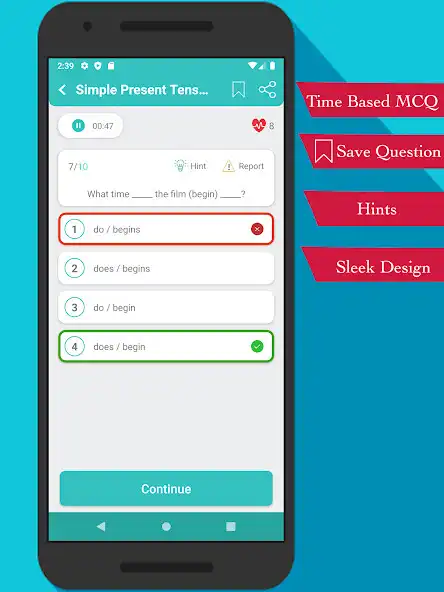 Play English Grammar MCQs as an online game English Grammar MCQs with UptoPlay