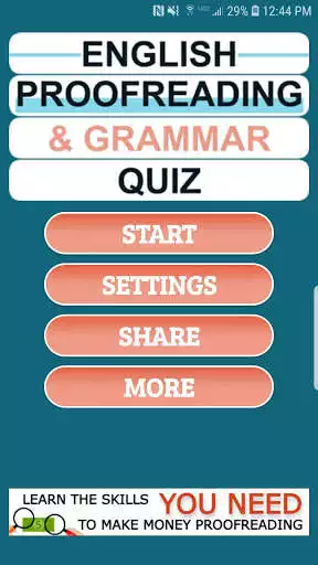 Play English Grammar & Proofreading Quizzes as an online game English Grammar & Proofreading Quizzes with UptoPlay