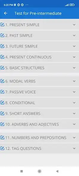 Play English Grammar Quiz Test App as an online game English Grammar Quiz Test App with UptoPlay