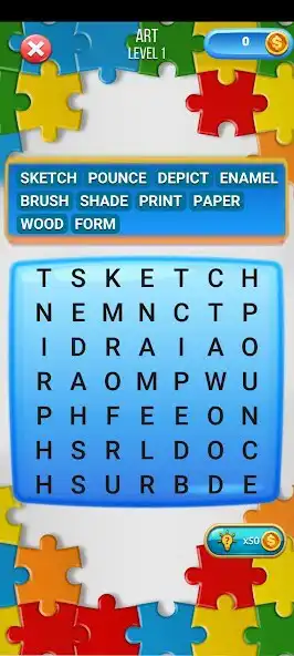 Play English hidden words as an online game English hidden words with UptoPlay