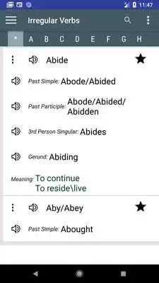 Play English irregular Verbs - three forms of verb