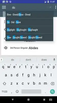 Play English irregular Verbs - three forms of verb