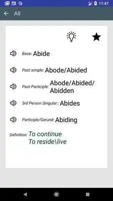 Play English irregular Verbs - three forms of verb