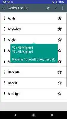 Play English irregular Verbs - three forms of verb