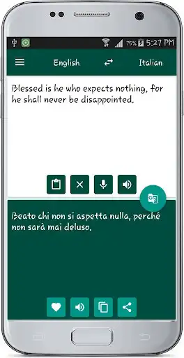 Play English Italian Translate