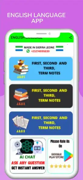 Play English Language Note JSS 1-3  and enjoy English Language Note JSS 1-3 with UptoPlay