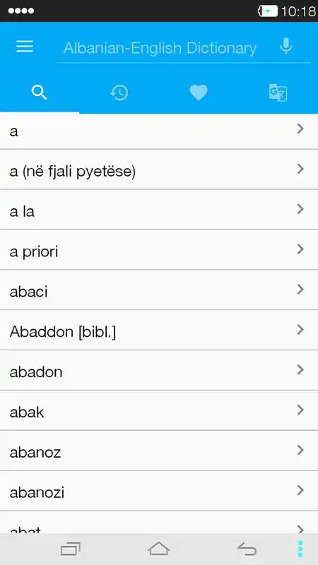 Play English<->Albanian Dictionary