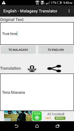 Play English - Malagasy Translator