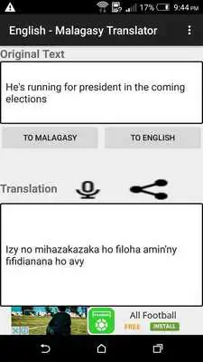 Play English - Malagasy Translator