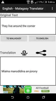 Play English - Malagasy Translator