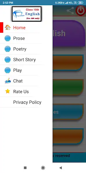 Play English Notes for Class 10th (JK) as an online game English Notes for Class 10th (JK) with UptoPlay