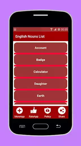 Play English Nouns List as an online game English Nouns List with UptoPlay