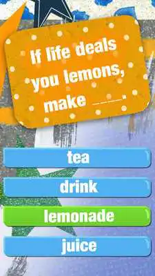 Play English Phrases and Idioms Quiz with Proverbs