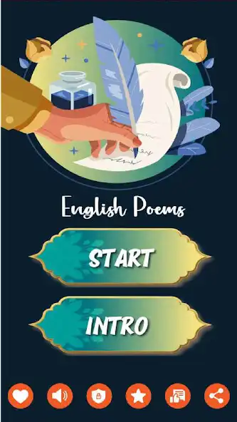 Play English Poems and Novels as an online game English Poems and Novels with UptoPlay