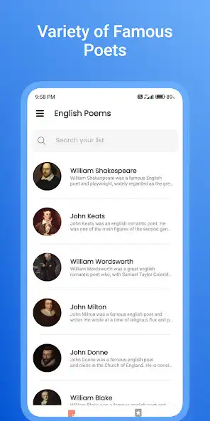 Play English Poems Poetry Offline and enjoy English Poems Poetry Offline with UptoPlay Play English Poems Poetry Offline and enjoy English Poems Poetry Offline with UptoPlay