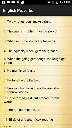 Play English Proverbs Pro
