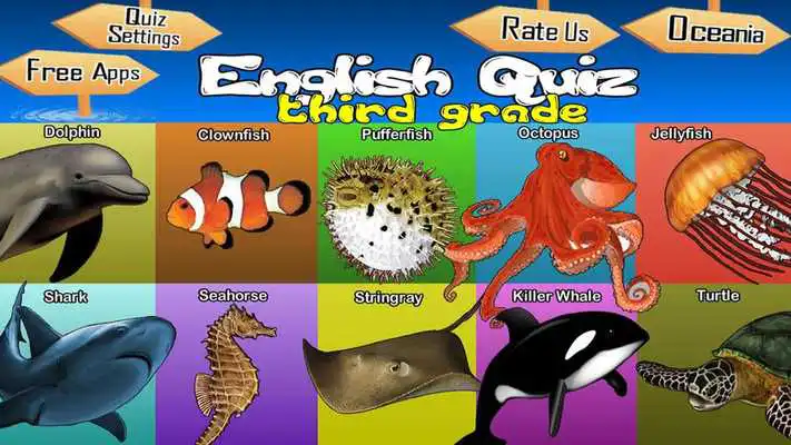 Play English Quiz For Third Grade