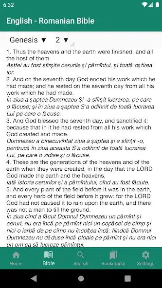 Play English - Romanian Bible as an online game English - Romanian Bible with UptoPlay