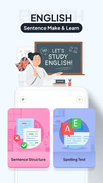 Play English Sentence Make  Learn  and enjoy English Sentence Make  Learn with UptoPlay