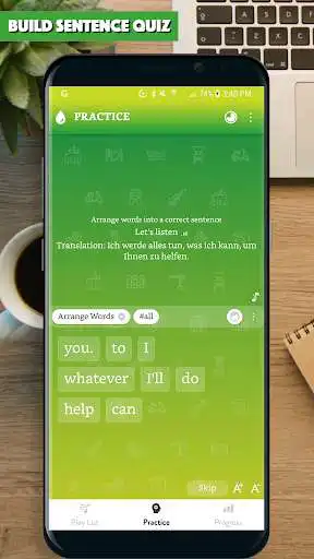 Play English Sentences and Phrases for German Speaker as an online game English Sentences and Phrases for German Speaker with UptoPlay