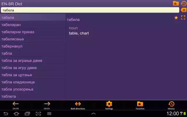 Play English Serbian dictionary