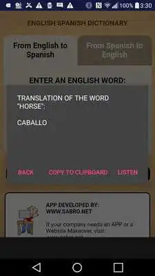 Play English Spanish Dictionary Offline Play English Spanish Dictionary Offline