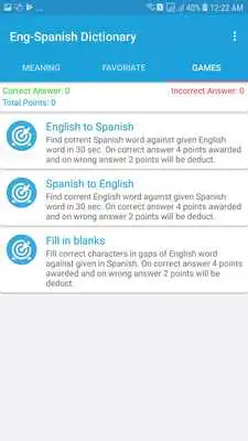 Play English Spanish Dictionary