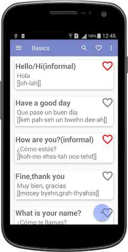 Play English-Spanish phrasebook (Learn Spanish). as an online game English-Spanish phrasebook (Learn Spanish). with UptoPlay