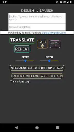Play English Spanish Translator Shake 2019 as an online game English Spanish Translator Shake 2019 with UptoPlay