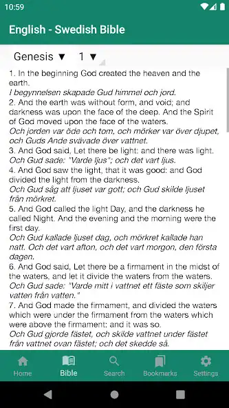 Play English - Swedish Bible as an online game English - Swedish Bible with UptoPlay