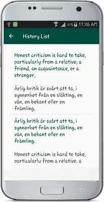 Play English Swedish Translate