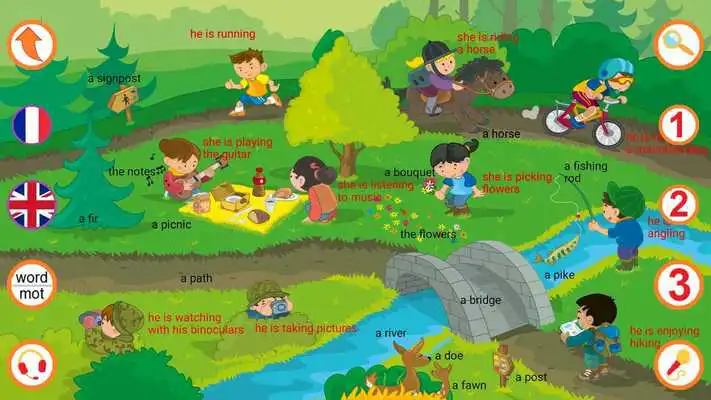 Play English - The forest